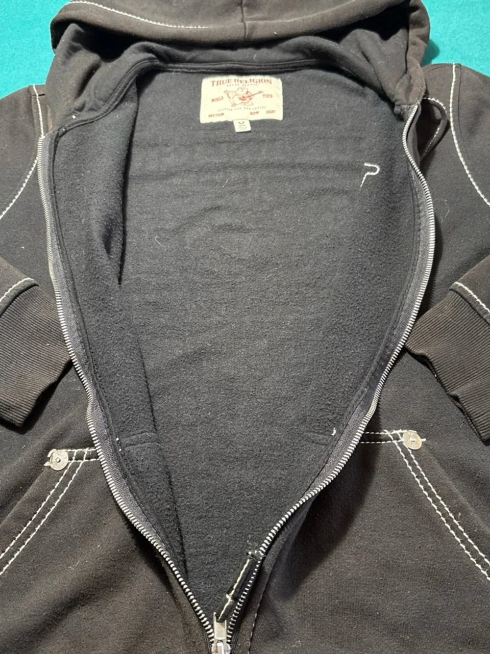 True Religion black hooded